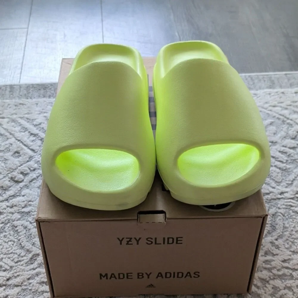 adidas Yeezy Slide Glow Green Size Men's 9